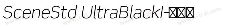 SceneStd UltraBlackI字体转换